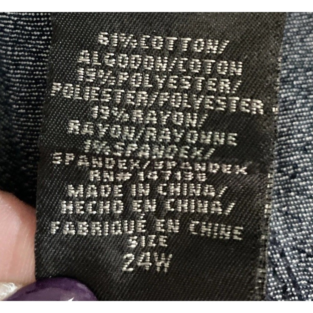 A3 Denim Jeans Women 24W Blue Denim Classic Skinny Super Stretchy Medium Wash - Picture 8 of 12